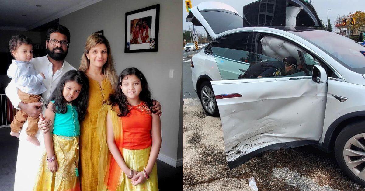 Actress Rambha And Her Kids Suffer Minor Injuries In A Car Accident!