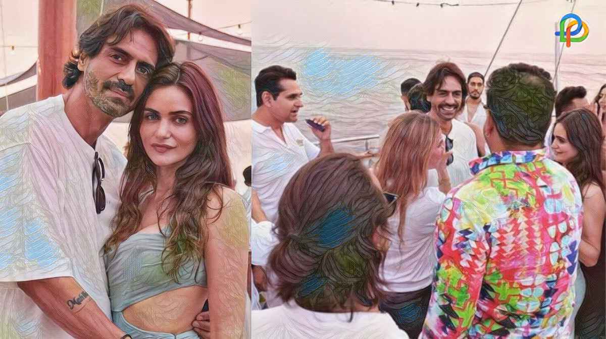 Arjun Rampal's Girlfriend Gabriella Hosts A Yacht Party For His 50th Birthday!