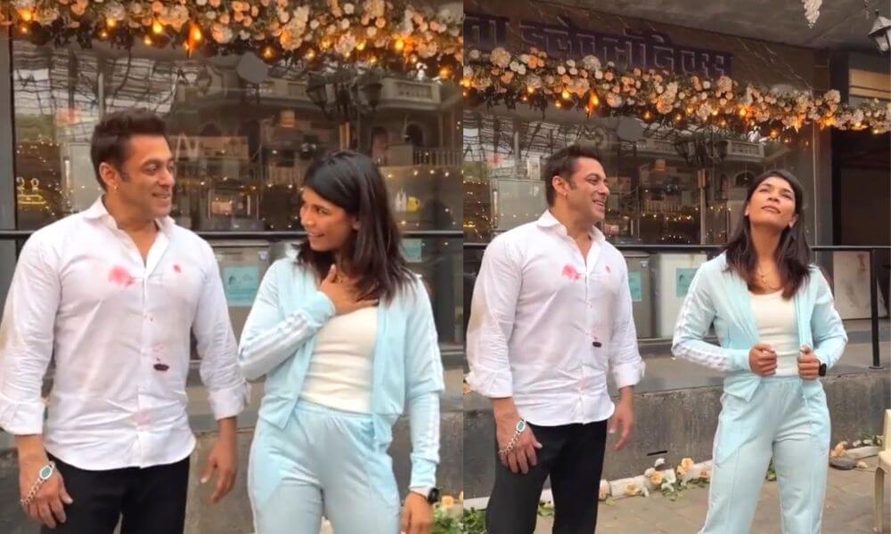 Salman Khan Dances To His Iconic Song With Boxer Nikhat Zareen
