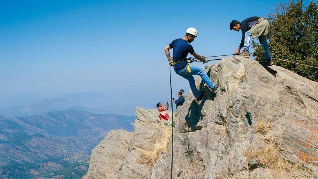 Rock Climbing & Rappelling in Mukteshwar
