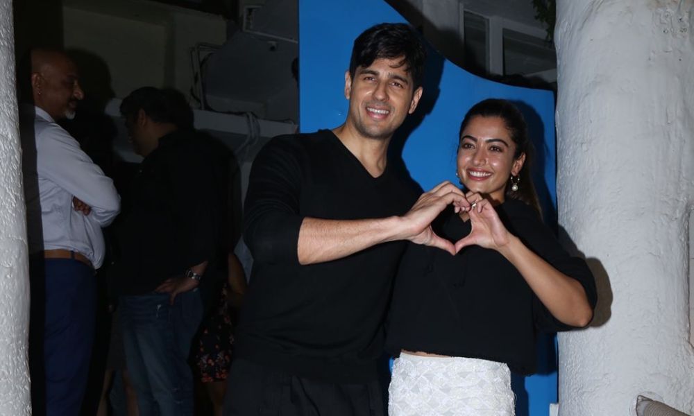 Rashmika Mandanna And Sidharth Malhotra Party Together At Mission Majnu Bash