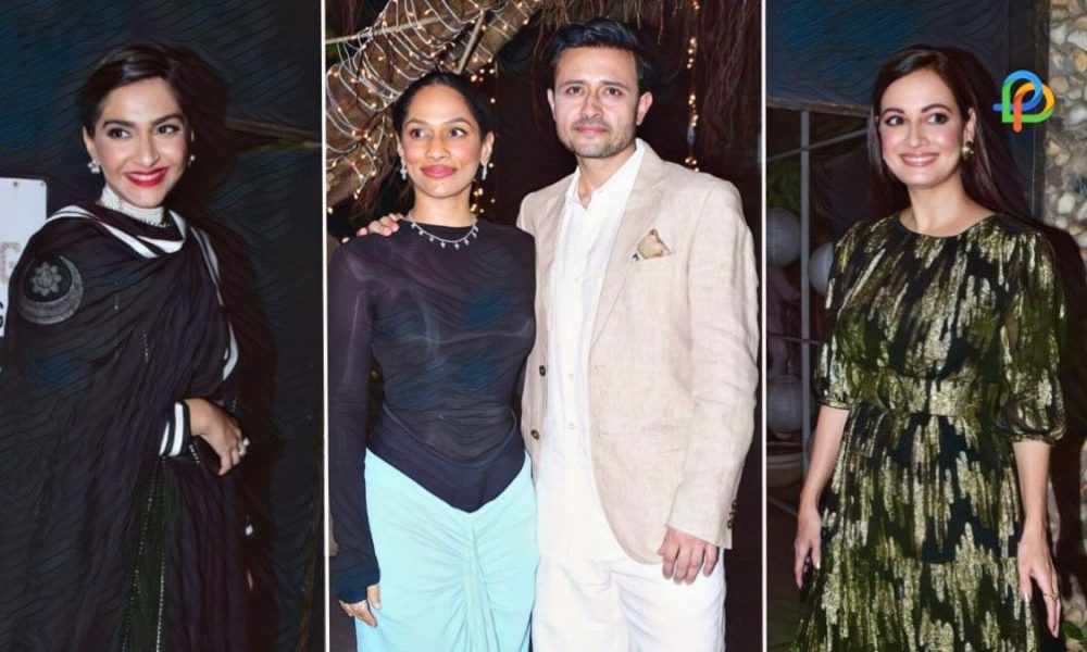 Sonam Kapoor And Dia Mirza Look Lovely In Black Ethnic Wear At Masaba Gupta And Satyadeep Misra's Wedding