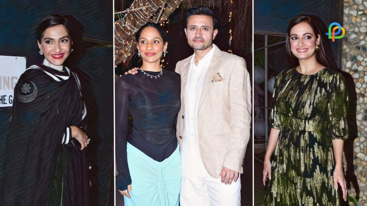 Sonam Kapoor And Dia Mirza Look Lovely In Black Ethnic Wear At Masaba Gupta And Satyadeep Misra's Wedding