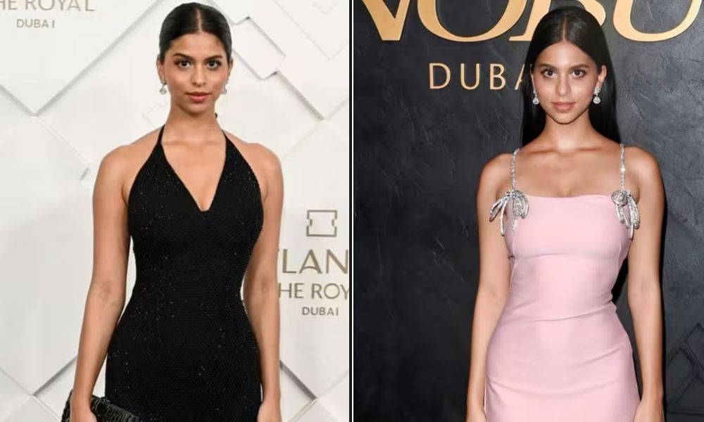 Suhana Khan Dazzles In Black And Pink In Dubai Event Throwbacks