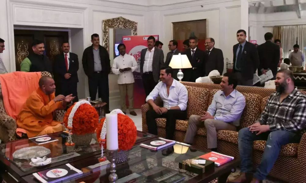 The Chief Minister Yogi Adityanath  Met Bollywood Stars In Mumbai!