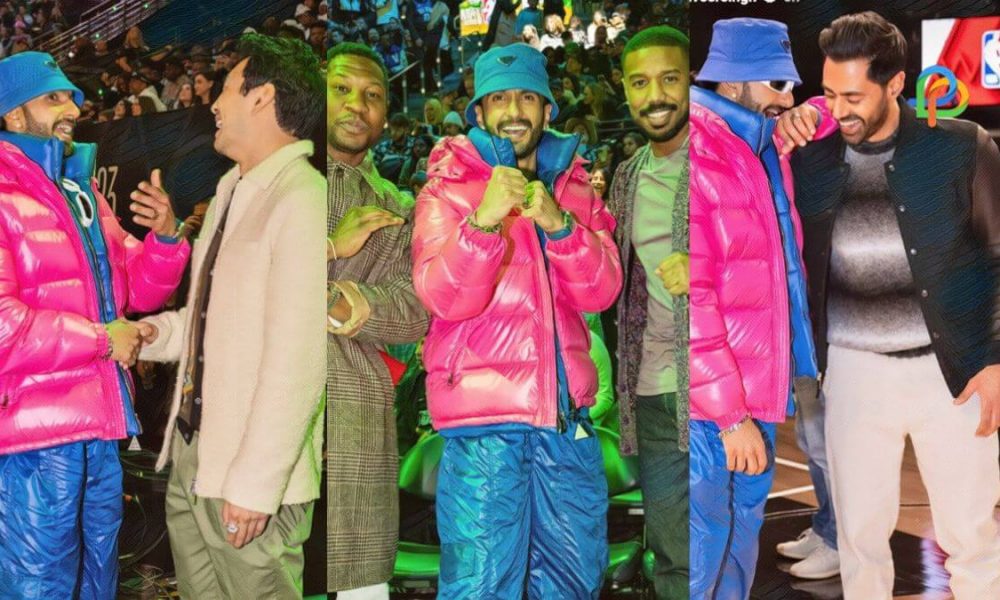 Ranveer Singh Was Seen Talking To Michael B. Jordan And Jonathan Majors After Ben Affleck