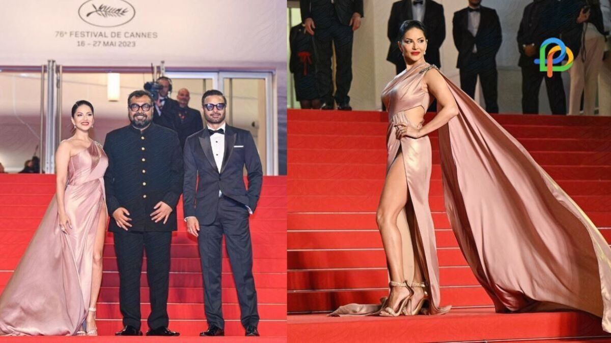 Sunny Leone Shows Off Her Stunning Look In Satin Gown At Cannes Film Festival 2023