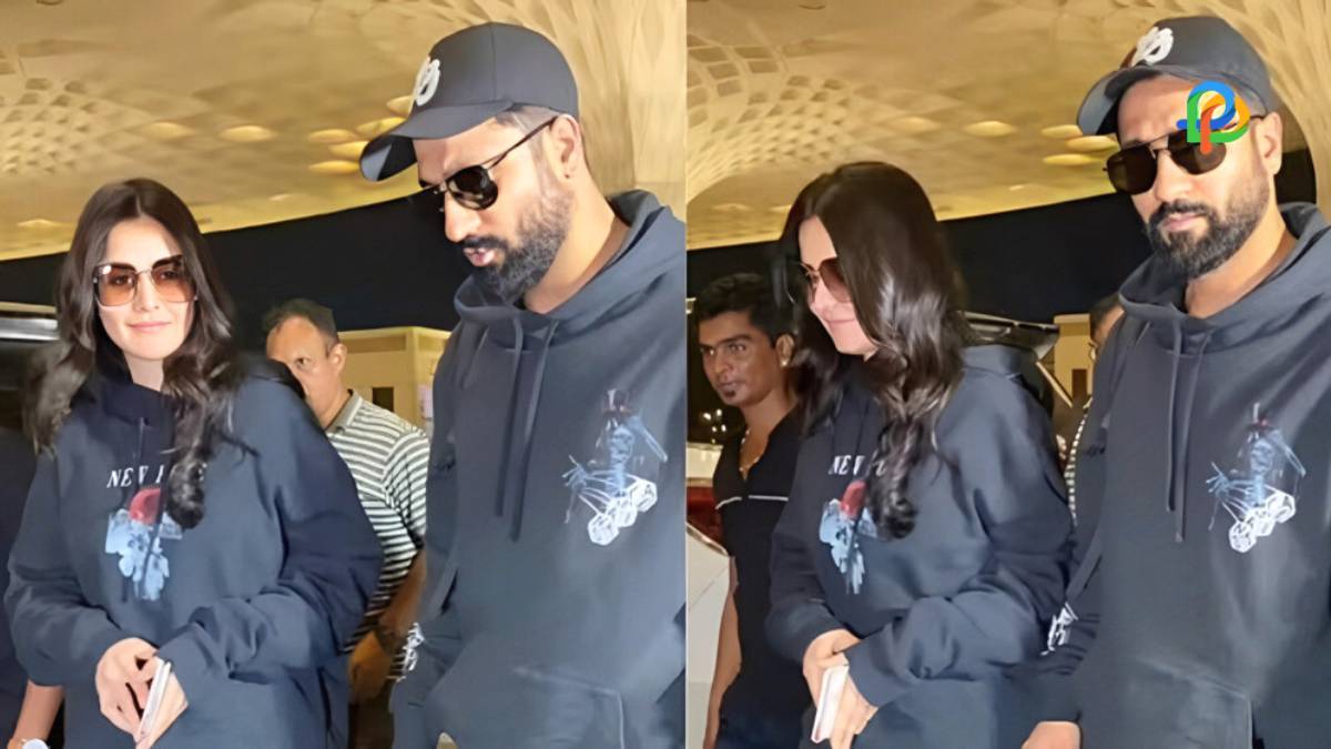 Katrina Kaif And Vicky Kaushal Spotted At Airport Impress Fans With Beautiful Looks